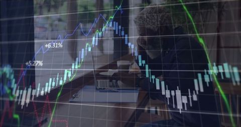 Mature Investor Reviewing Stock Market Data on Digital Devices