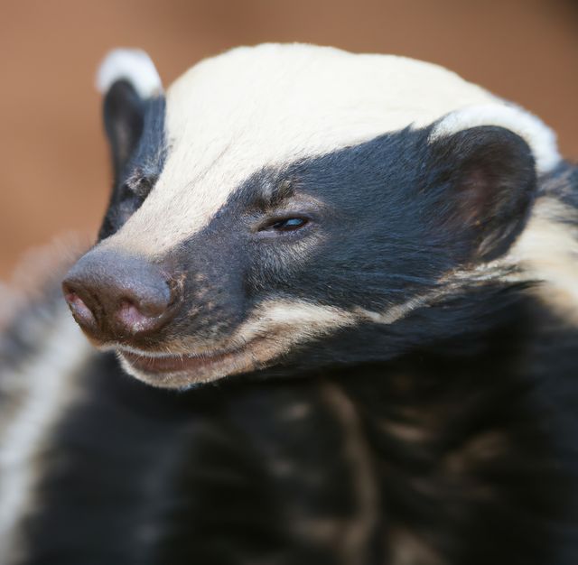 Close-up of Honey Badger's Face with Mischievous Expression - Download Free Stock Images Pikwizard.com