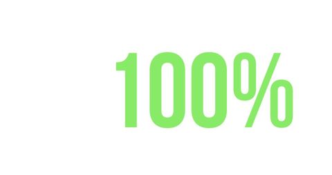 Bright Green 100% on Clean White Background - Download Free Stock Images Pikwizard.com