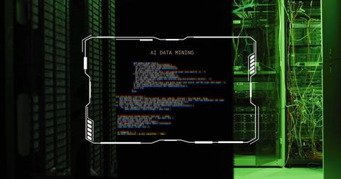 AI Data Mining in Modern Data Center with Server Racks - Download Free Stock Images Pikwizard.com