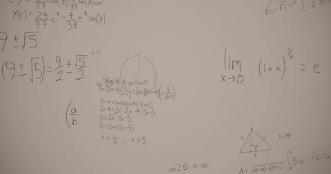 Collage of Complex Mathematical Equations on Whiteboard Background - Download Free Stock Images Pikwizard.com