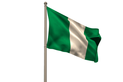 nigeria flag waving on transparent background in digital illustration - Download Free Stock Videos Pikwizard.com