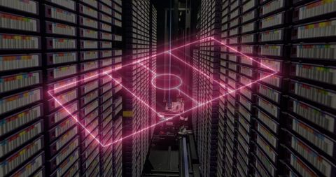 Digital Stadium Projection in Data Server Room