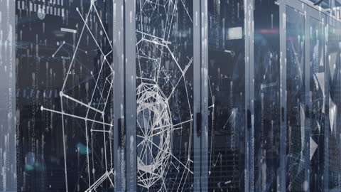 Digital Connections and Server Technology Animation