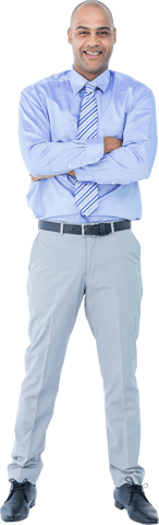 confident biracial professional smiling with folded arms on transparent background - Download Free Stock Videos Pikwizard.com