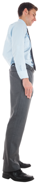 Transparent Happy Businessman Standing in Profile View - Download Free Stock Videos Pikwizard.com