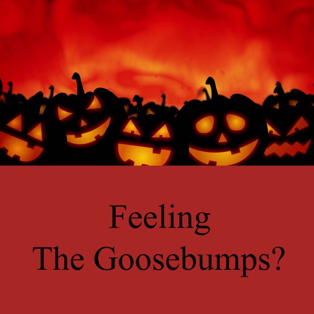 Feeling the Goosebumps? Carved Halloween Jack-o'-Lantern Pumpkins on Fiery Background - Download Free Stock Templates Pikwizard.com