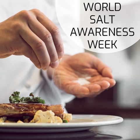 Chef Seasoning Dish for Salt Awareness Campaign
