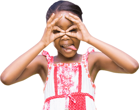 transparent joyful and playful african american girl teasing - Download Free Stock Videos Pikwizard.com