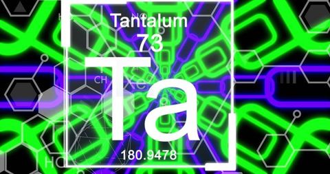 Abstract Representation of Tantalum with Glowing Geometric Patterns - Download Free Stock Images Pikwizard.com