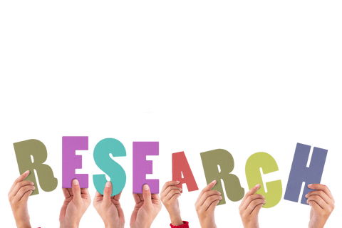Hands Holding Colorful Research Text on Transparent Background - Download Free Stock Videos Pikwizard.com