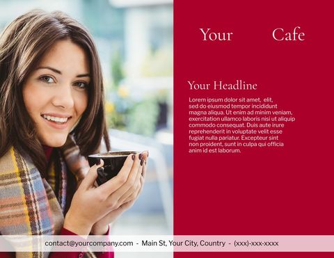 woman savoring coffee in comfy café setting - Download Free Stock Templates Pikwizard.com
