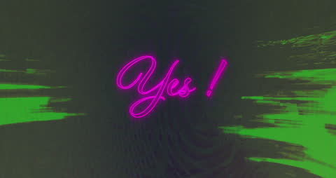 Colorful Dynamic Message with Neon Text Effect