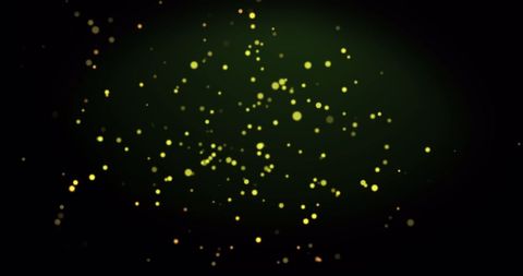 Warm Glowing Yellow Spots on Green Background with Bokeh Effect - Download Free Stock Images Pikwizard.com