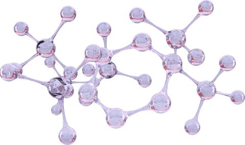 transparent abstract molecule model close-up with reflective surface detail - Download Free Stock Videos Pikwizard.com