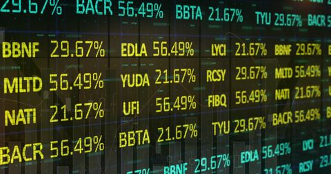 Dynamic Display of Global Stock Market Indices and Financial Data - Download Free Stock Images Pikwizard.com