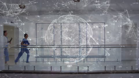 Global Network Connections with Flowing Data Visual