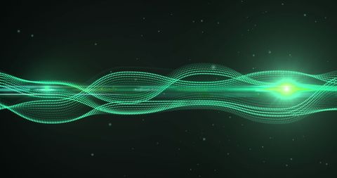 Green Neon Network with Dynamic Connections on Dark Background - Download Free Stock Images Pikwizard.com