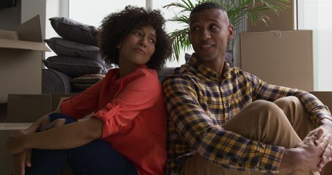 Happy African American Couple Moving into New Home - Download Free Stock Images Pikwizard.com