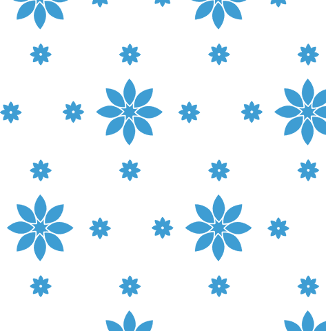 Blue Flower Pattern on Transparent Background Vector Design - Download Free Stock Videos Pikwizard.com