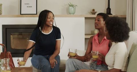 African American Friends Sharing Moments of Joy