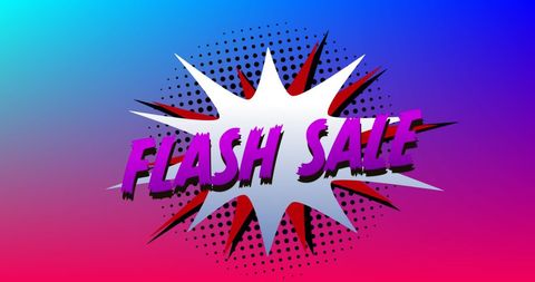 Vibrant Comic-Style Flash Sale Promotion Banner - Download Free Stock Images Pikwizard.com