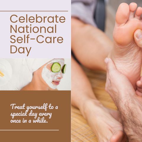 national self-care day celebration with relaxation and skincare activities - Download Free Stock Templates Pikwizard.com