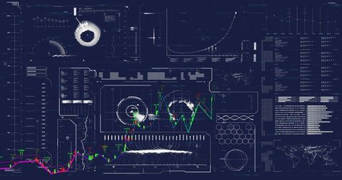 Futuristic Interface with World Map and Data Analytics - Download Free Stock Images Pikwizard.com