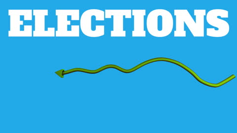 Elections Concept with Dynamic Arrow and Bold Text