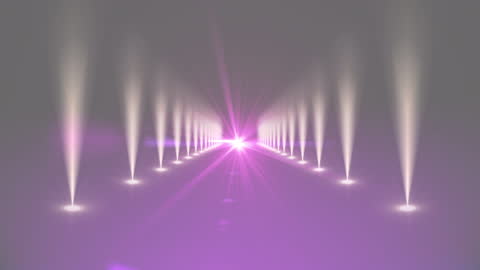 Glowing Purple Light Spectrum with Mist Effects