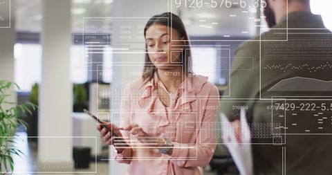 finance expert processing data with augmented reality overlay - Download Free Stock Images Pikwizard.com