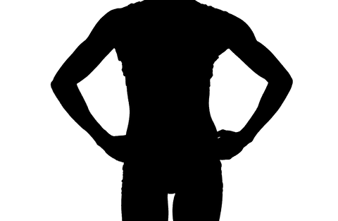 Transparent Silhouette of Woman's Midsection for Creative Design