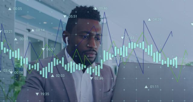 Focused African American Businessman Analyzing Stock Market Data - Download Free Stock Images Pikwizard.com