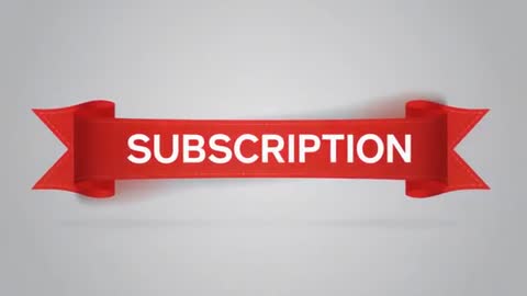 Red Ribbon Banner Displaying SUBSCRIPTION Text, Promoting Membership Call-to-Action
