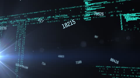 Futuristic Digital Interface with Streaming Data and Analytics