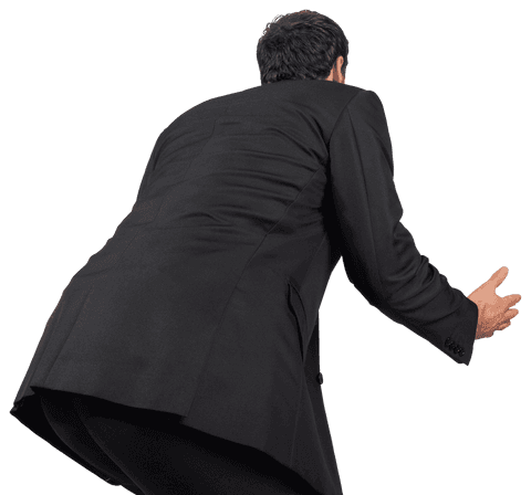 businessman in suit posing with arms extended on transparent background - Download Free Stock Videos Pikwizard.com