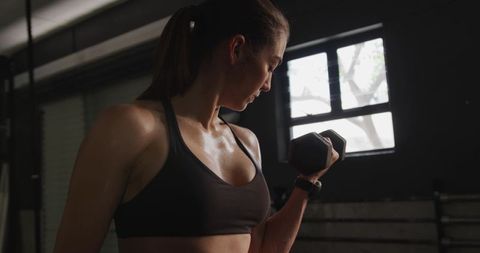 Intense Gym Workout: Strength and Determination