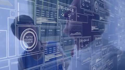 Futuristic Data Analysis on Transparent Display in High-Tech Lab