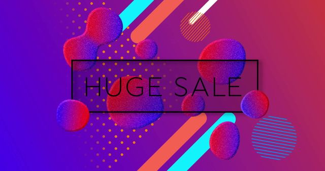 Bright Geometric Sale Promo Design with Abstract Elements - Download Free Stock Images Pikwizard.com