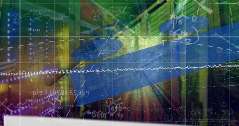 Abstract Data Visualization in Modern Server Room Environment - Download Free Stock Images Pikwizard.com