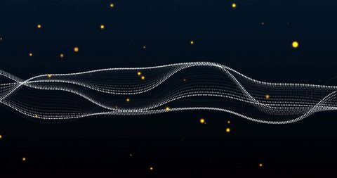 Digital Network of Flowing Data over Black Background - Download Free Stock Images Pikwizard.com