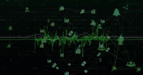 Digital Data Processing on Global Technological Interface - Download Free Stock Images Pikwizard.com