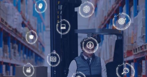 Logistics Supervisor In Warehouse Using Augmented Reality Technology