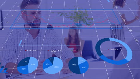 Business Partnership Analyzed Through Animated Data Visuals
