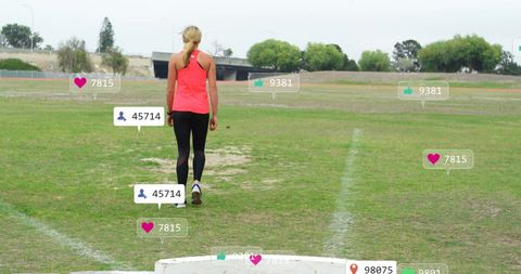 Social Media Influence on Fitness: Female Athlete in Sports Field