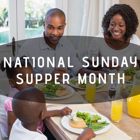 national sunday supper month celebrating family togetherness - Download Free Stock Templates Pikwizard.com