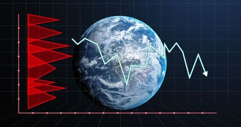 Global Data Analytics Over Planet Earth Visualization - Download Free Stock Images Pikwizard.com