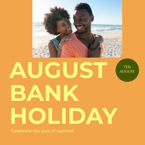African American Couple Enjoying August Bank Holiday at Beach