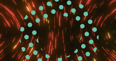 Global Network with Vibrant Digital Animation Art