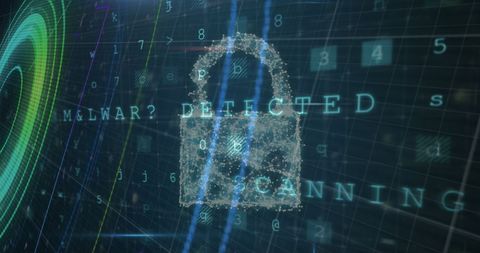 Cybersecurity Alert with Malware Detected Signal - Download Free Stock Images Pikwizard.com